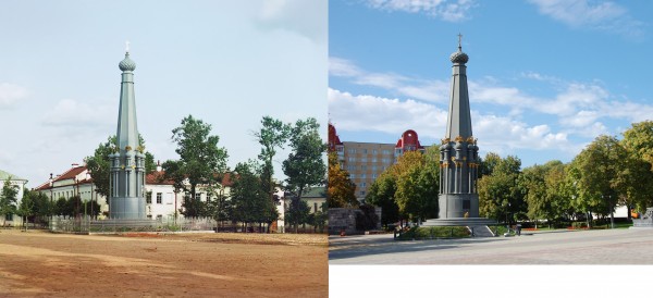 Polotsk. Monument to the War of 1812 in the square near St. Nicholas Cathedral. 1912/2012 (Maxim, Brest)