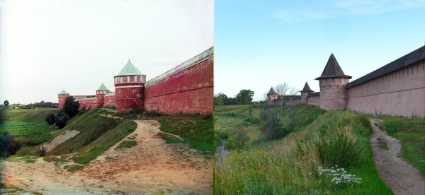 Western wall of the Spaso-Euphrosyne Conven. Suzdal. 1912/2012. (V. Ratnikov)