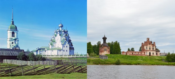 Church of the Savior and of the Protection of the Most Holy Theotokos. Vytegorskiy churchyard (Anhimovo). 1909/2013. (V. Ratnikov)