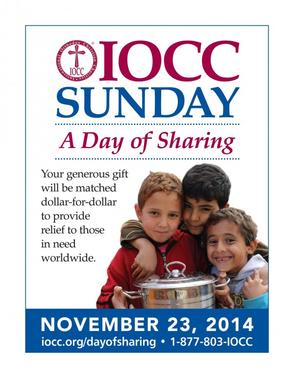 IOCC Sunday is November 23