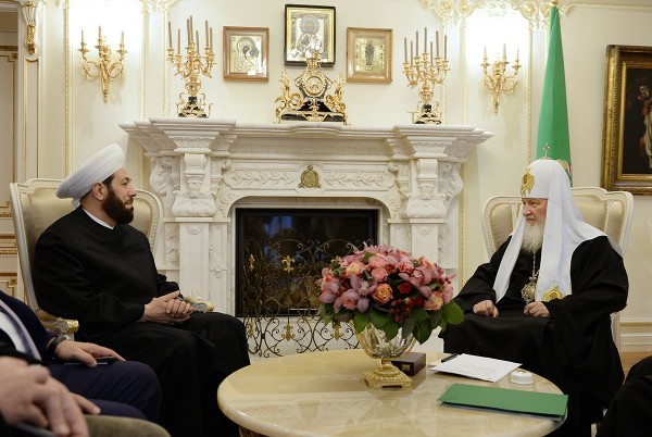 His Holiness Patriarch Kirill meets with the Grand Mufti of Syria