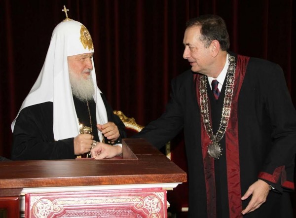 Patriarch Kirill of Moscow and All Russia doctor honoris causa of the Belgrade University