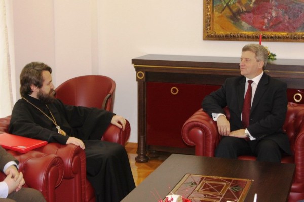 Metropolitan Hilarion meets with Macedonia’s President and Prime Minister
