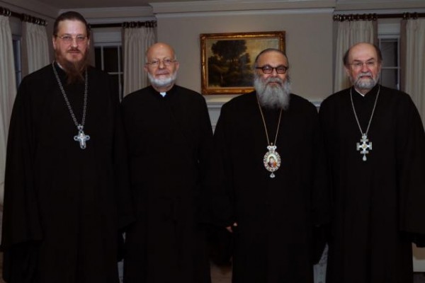 Patriarch John X and Metropolitan Joseph Host St. Vladimir’s Seminary Leaders