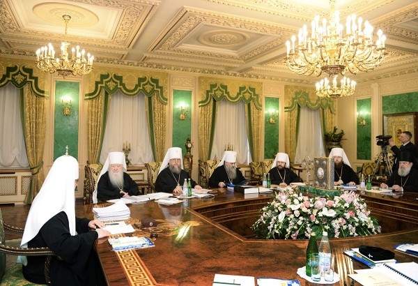 The Holy Synod of the Russian Orthodox Church meets for its last session in 2014