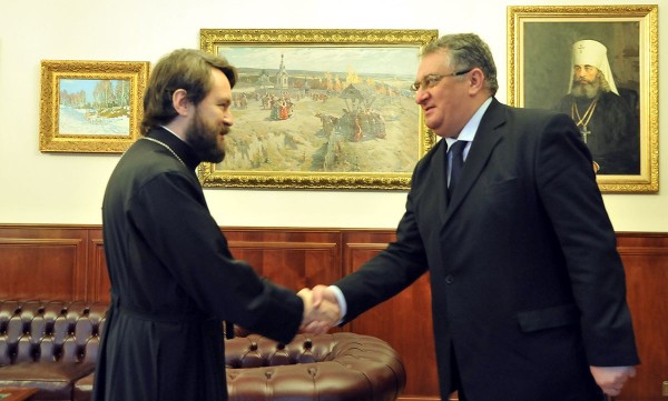 Metropolitan Hilarion meets with newly appointed ambassador of Hungary to Russia