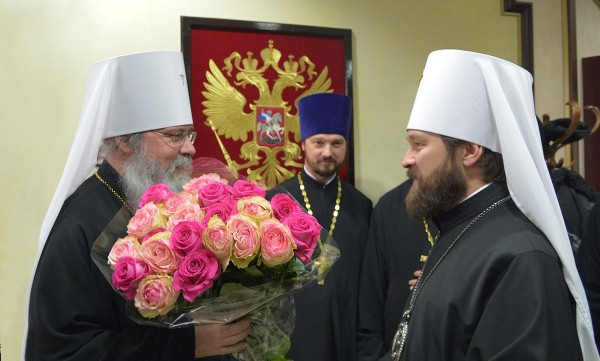 His Beatitude Metropolitan Tikhon of all America and Canada arrives in Moscow