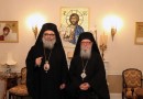 Patriarch John X meets Archbishop Demetrios of the Greek Orthodox Archdiocese of America