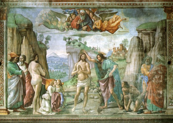 Domenico Ghirlandaio. Fresco Church of Santa Maria Novella. Around 1486-1490 Florence, Italy.