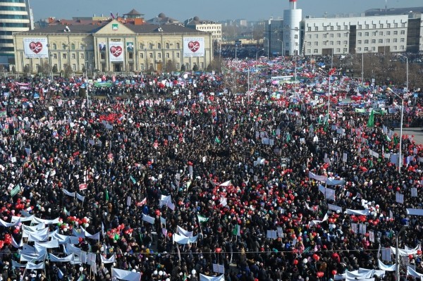 Over 1 million people take part in rally protesting cartoons of Prophet Muhammad held in Grozny