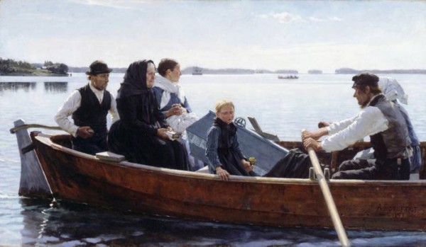 Albert Edelfelt. A Child's Funeral (1879)