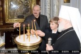 Lukashenko visits Holy Spirit Cathedral in Minsk