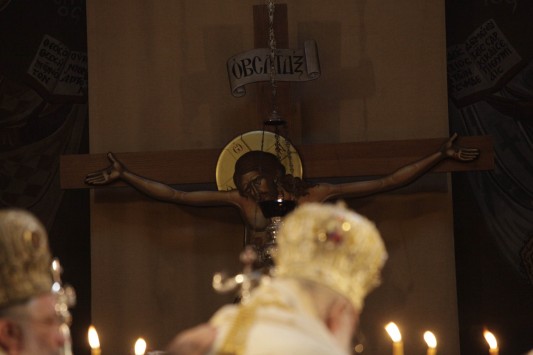 Peculiar Liquid Seeping from Crucified Christ Icon in Corinth, Greece