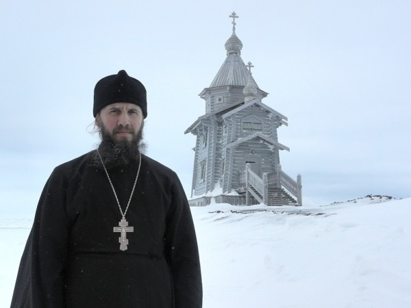 Russian priest feels closer to God in serenity of Antarctica