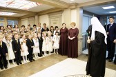 Patriarch Kirill tried the role of a schoolboy at the Moscow Region Gymnasium