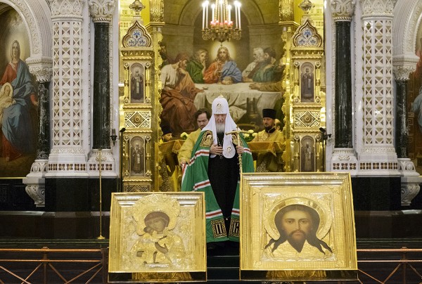 On Sunday of Orthodoxy, Patriarch Kirill celebrates Liturgy at the Church of Christ the Saviour