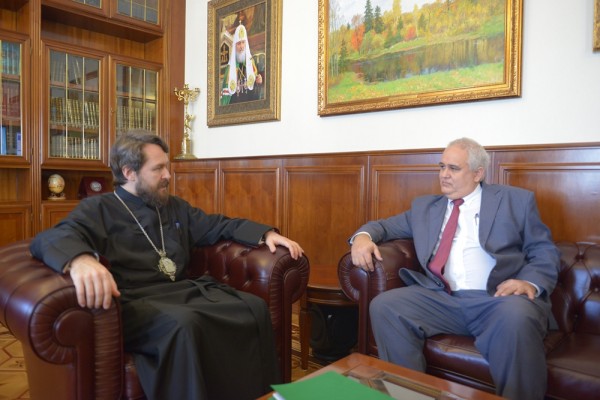 Metropolitan Hilarion meets with Cuba’s Ambassador to Russia