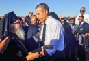 Archbishop Demetrios of America Crosses Edmund Pettus Bridge with President Obama