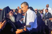 Archbishop Demetrios of America Crosses Edmund Pettus Bridge with President Obama