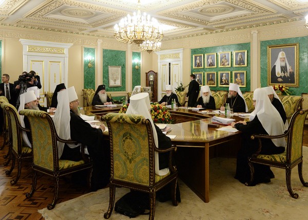 First in 2015 session of the Holy Synod takes place under chairmanship of his Holiness Patriarch Kirill