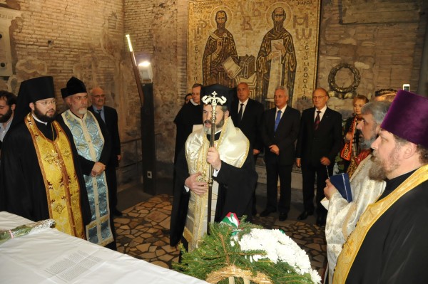 Thanksgiving said in Rome, at the relics of St Cyril, Equal-To-The-Apostles, on the name day of the Primate of Russian Church