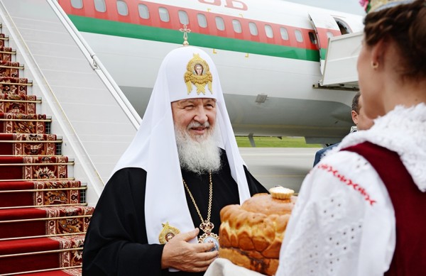 His Holiness Patriarch Kirill arrives in Minsk