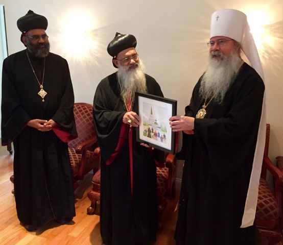 Metropolitan Tikhon meets with Malankarese Catholicos