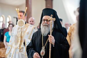 Patriarch John X Visits Holy Cross…