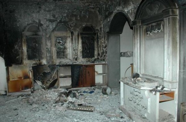 A couple in Syria’s Homs got married in a church turned to rubble