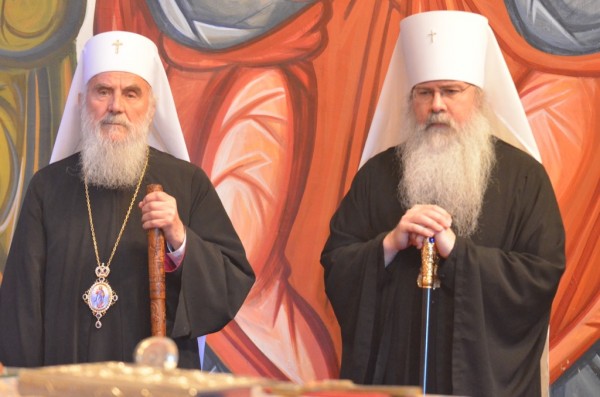 Metropolitan Tikhon welcomes Serbian Patriarch Irinej