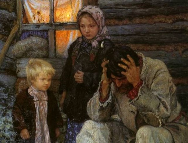  Nikolay Petrovich Bogdanov-Belsky  "Misery"