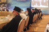 Archbishop Demetrios highlights the contributions and role of IOCC in Middle East Conference, in Athens