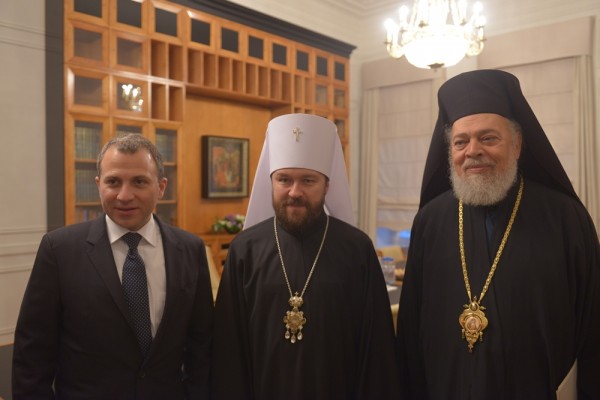 Metropolitan Hilarion meets with Minister of Foreign Affairs of Lebanon