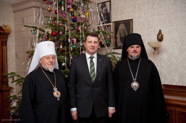 Metropolitan Alexander of Riga and Latvia meets with Latvia’s President Raimonds Vejonis