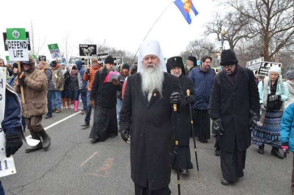 Strong Orthodox presence at DC March for Life—despite the weather!