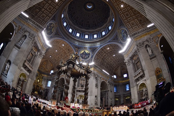 Pope Francis leads the Epiphany mass (Three Kings' Day) at St Peter's Basilica in the Vatican Gabriel Bouys/AFP