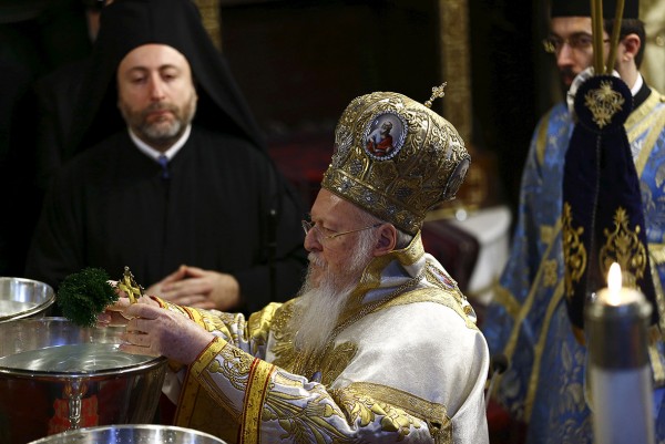 Greek Orthodox Ecumenical Patriarch Bartholomew leads the Epiphany ceremony in Istanbul, Turkey Murad Sezer/Reuters