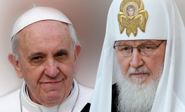 The Russian Church official considers symbolic that the patriarch meets with the pope ‘at a crossroad’