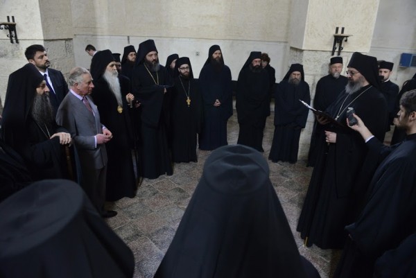 Prince Charles visited Monastery of Holy Archangels in Kovilj, Serbia