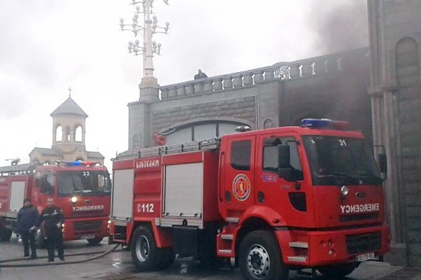 Fire broken out at Georgian Orthodox Church’s main cathedral