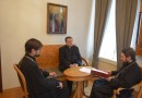 Metropolitan Hilarion meets with the Head of the Catholic Archdiocese in Moscow