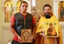 Russian bikers deliver icons to churches of the Moscow Patriarchate in Africa