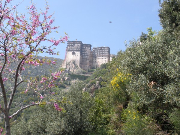 Photo: The Monastery of Simonopetra on Mount Athos