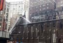 Metropolitan Tikhon offers prayers after fire at NYC’s Serbian Cathedral