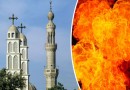 Hundreds of Muslims burn down Christian homes as warning not to build new church