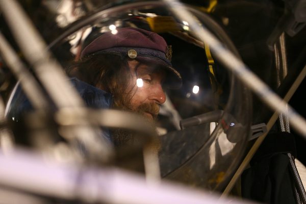 Fedor Konyukhov prepares for lift off (Paul Kane/ Getty Images)