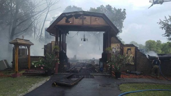 Fire destroys church at Ascension Monastery, Clinton, MI