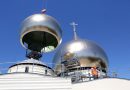 Four lesser cupolas installed on the cathedral of the Trinity under construction in Paris