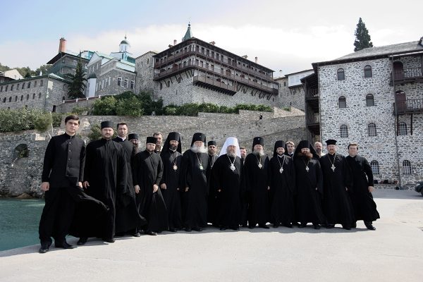 A delegation of the Russian Orthodox Church visits Holy Mount Athos