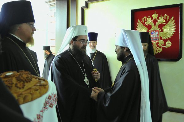 Metropolitan Rastislav of the Czech Lands and Slovakia arrives in Moscow